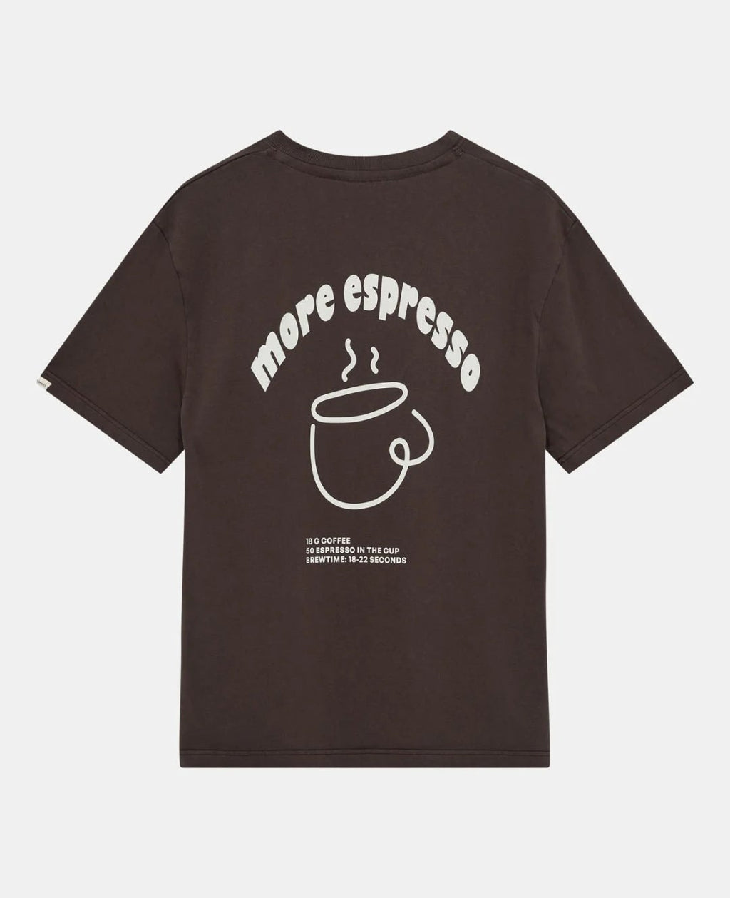 T-Shirt ANERKJENDT ESPRESSO COLOR MARRONE