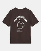 T-Shirt ANERKJENDT ESPRESSO COLOR MARRONE