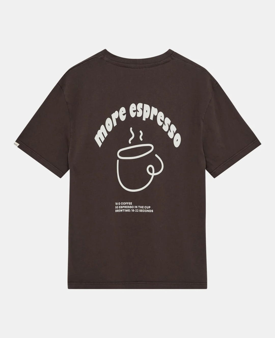 T-Shirt ANERKJENDT ESPRESSO COLOR MARRONE