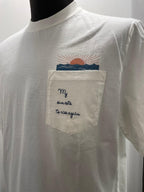 T SHIRT IN THE BOX POCKET SUNSET COLOR PANNA SS250008