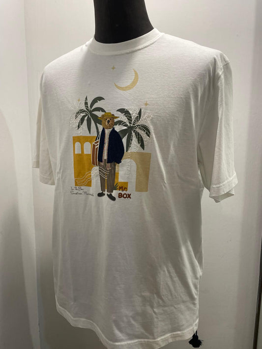 T SHIRT IN THE BOX MR. BOX MOROCCO COLOR BIANCO SS250001