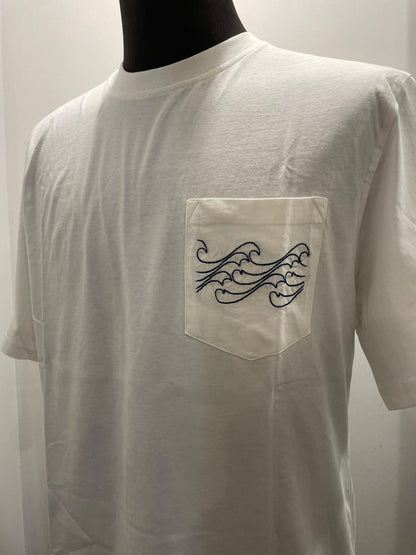 T SHIRT IN THE BOX POCKET WAVE COLOR PANNA SS250009