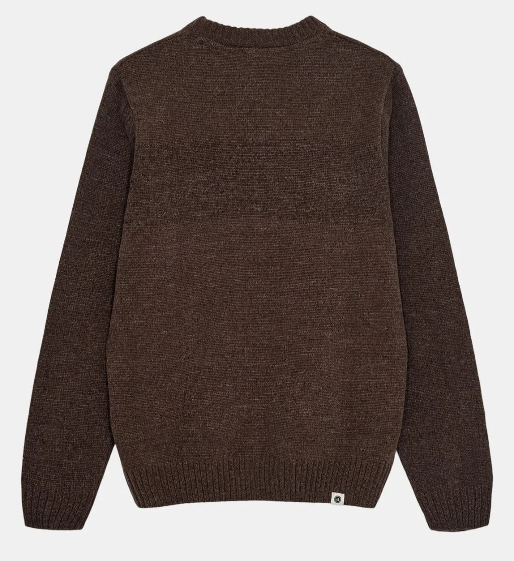 AKSUNE CHENILLE KNIT COLOR CHOCOLATE BROWN
