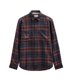 ANERKJENDT AKLEIF FLANNEL CHECK5 LS SHIRT COLORE VINEYARD WINE