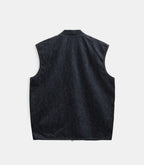 AKROBIN DEMIN GILET ANERKJENDT COLOR DARK BLUE DENIM
