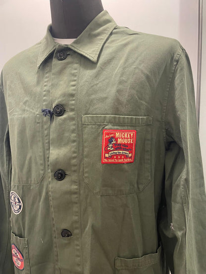 GIACCA WORK IN THE BOX PATCH DISNEY COLOR VERDE MILITARE