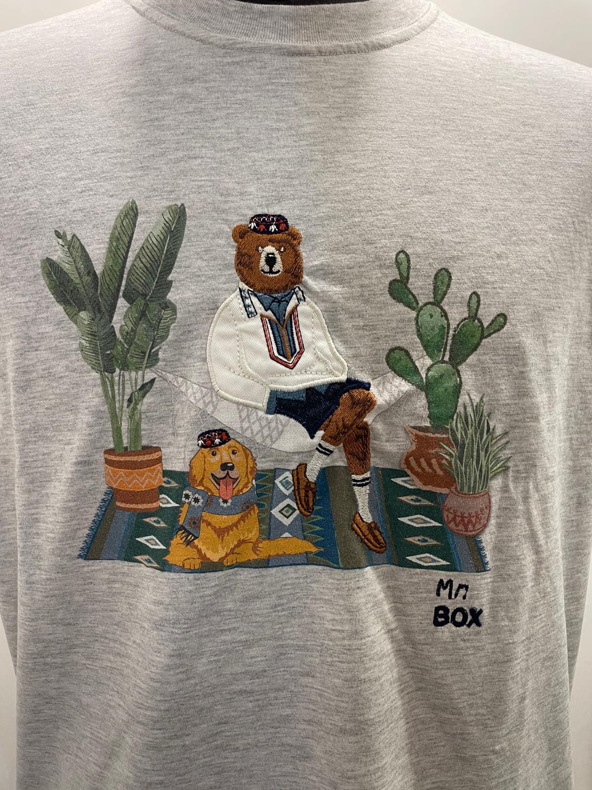 T SHIRT MR. BOX CACTUS GRIGIO MELANGE SS250002