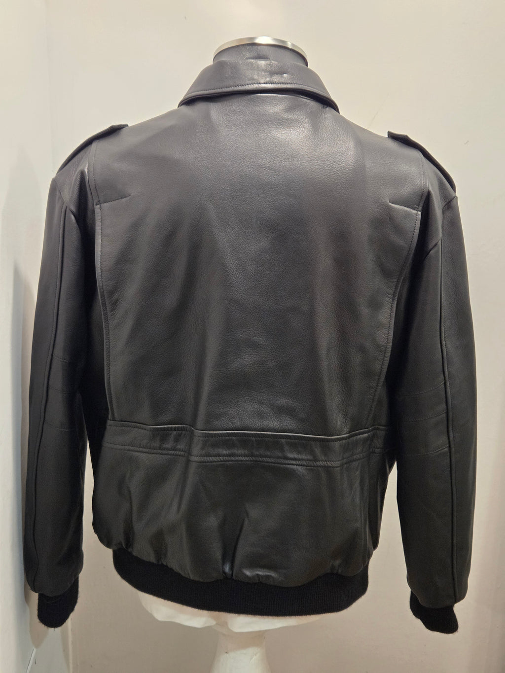 GIUBBINO DI PELLE BLUSOTTO P682 COLOR NERO