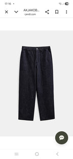 AKJAKOB DENIM FATIQUE JEANS ANERKJENDT COLOR DARK BLUE DENIM