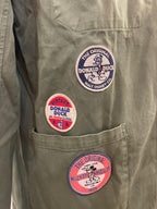 GIACCA WORK IN THE BOX PATCH DISNEY COLOR VERDE MILITARE