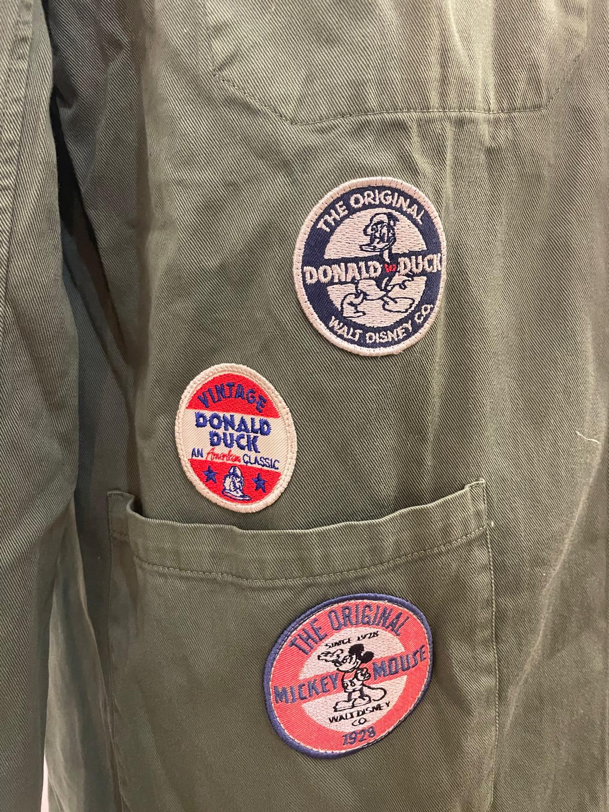 GIACCA WORK IN THE BOX PATCH DISNEY COLOR VERDE MILITARE