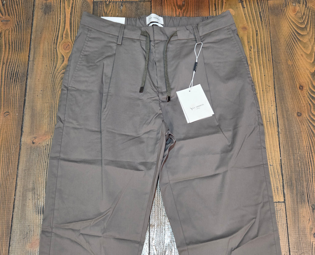 PANTALONI YAN SIMMON LIFE TELA PARACADUTE T543L CON LACCIO COLOR MILITARE