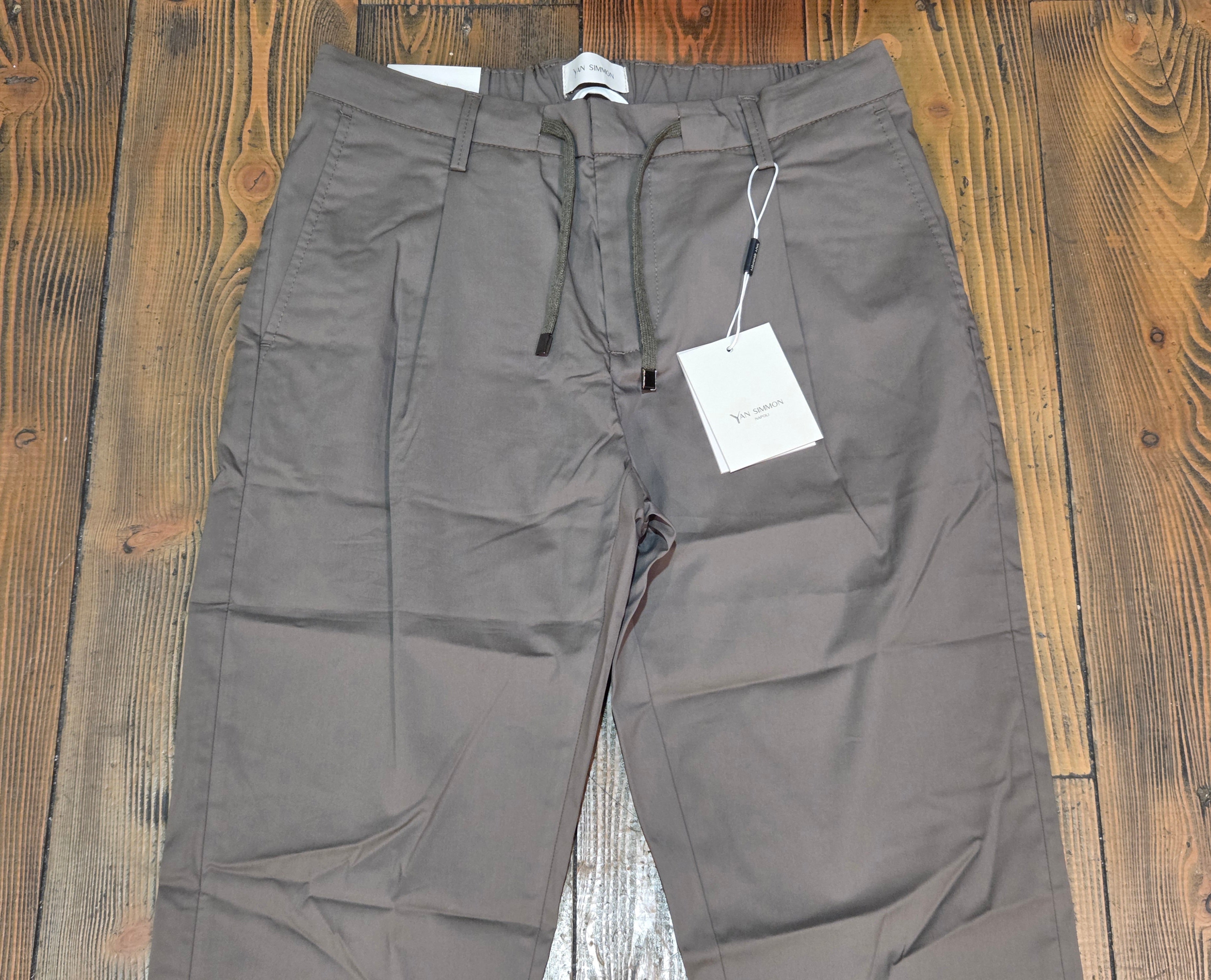 PANTALONI YAN SIMMON LIFE TELA PARACADUTE T543L CON LACCIO COLOR MILITARE