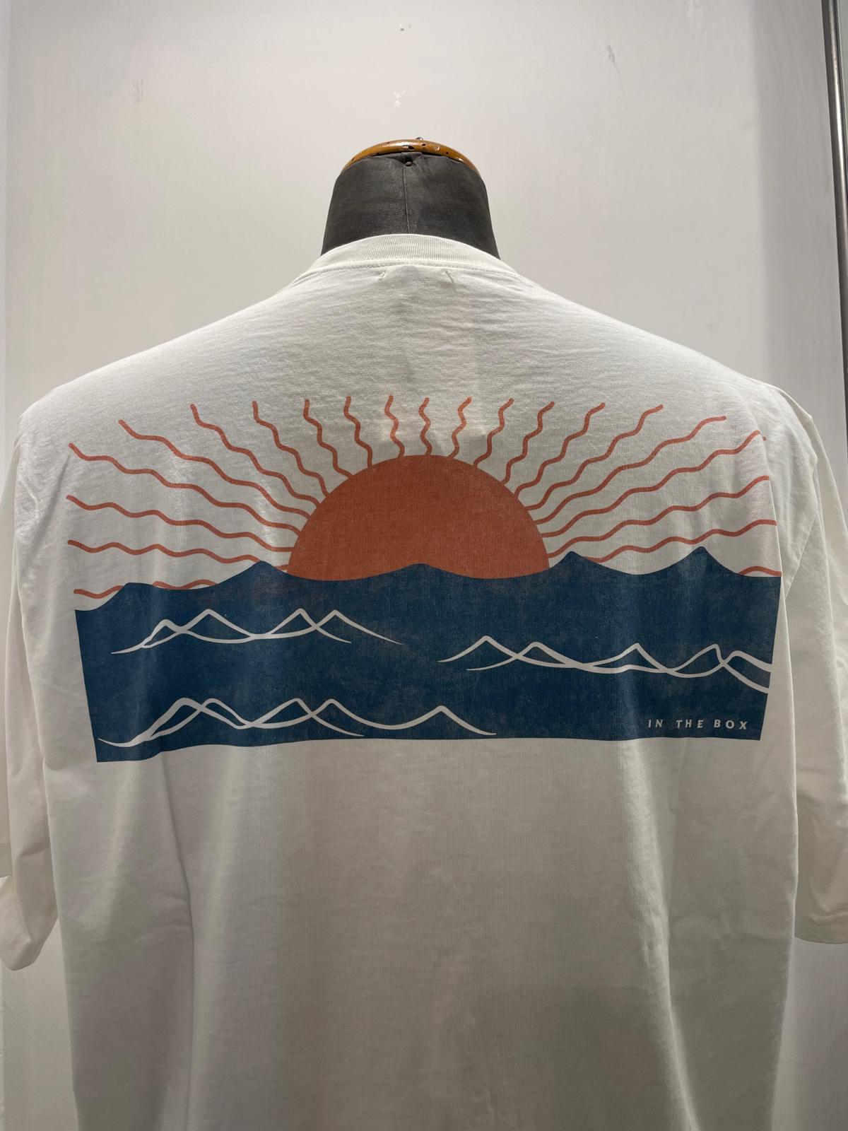 T SHIRT IN THE BOX POCKET SUNSET COLOR PANNA SS250008