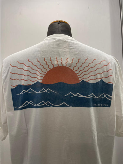 T SHIRT IN THE BOX POCKET SUNSET COLOR PANNA SS250008