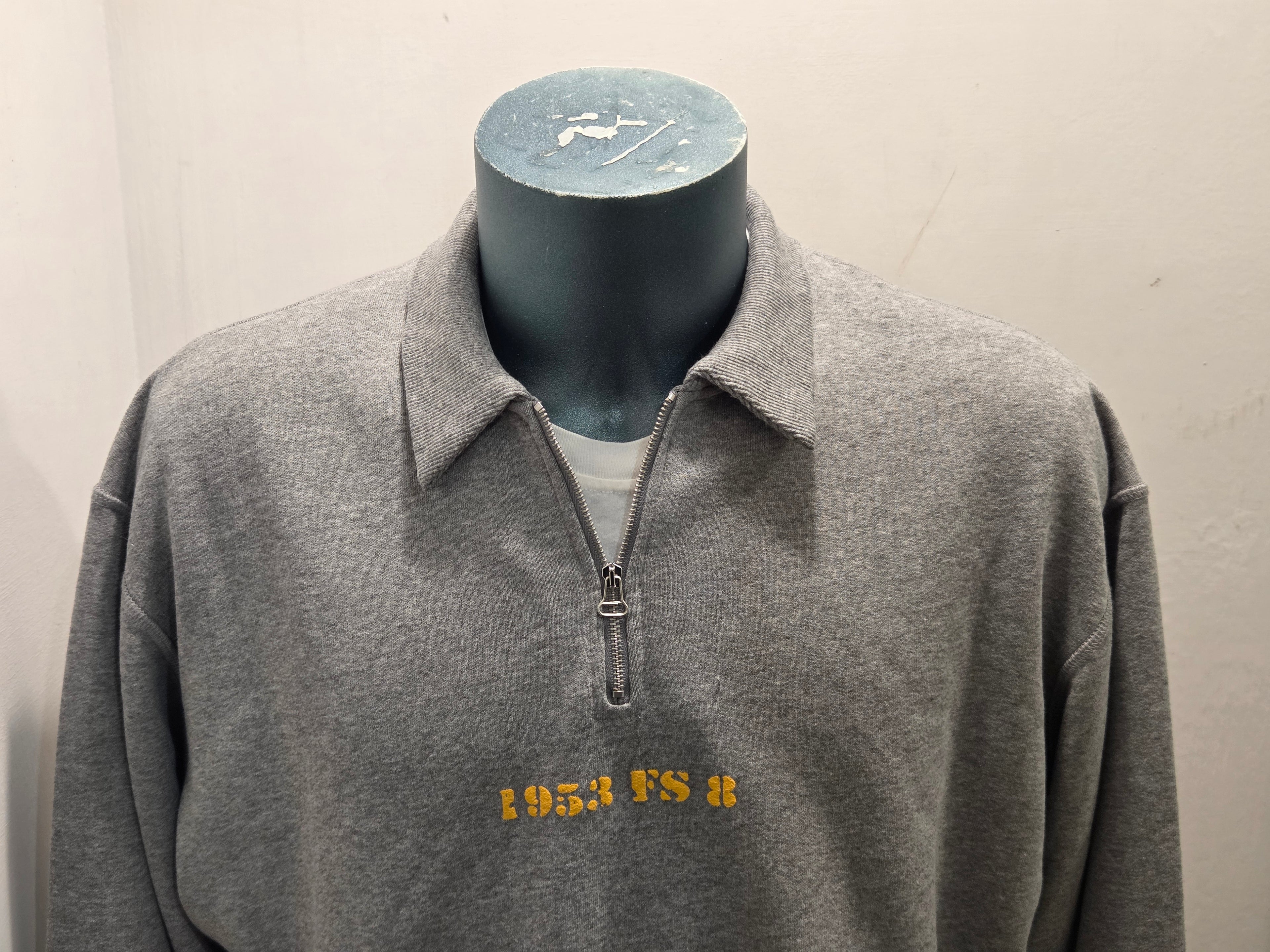 FRONT STREET 8 FELPA MEZZA ZIP SURF SHOP COLOR GRIGIO