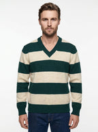 MAGLIA SCOLLO A V MANICA LUNGA MODELLO LAWRENCE GALLIA KNIT PROJECT