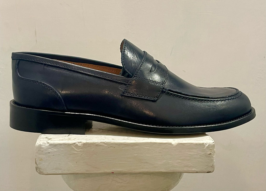AG TREND Penny Mocassino Collegiale Penny Vitello Blu SH 68