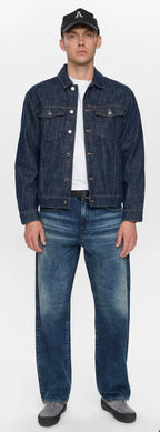 AKKARSTEN DENIM JACKET ANERKJENDT MIDNIGHT RAW