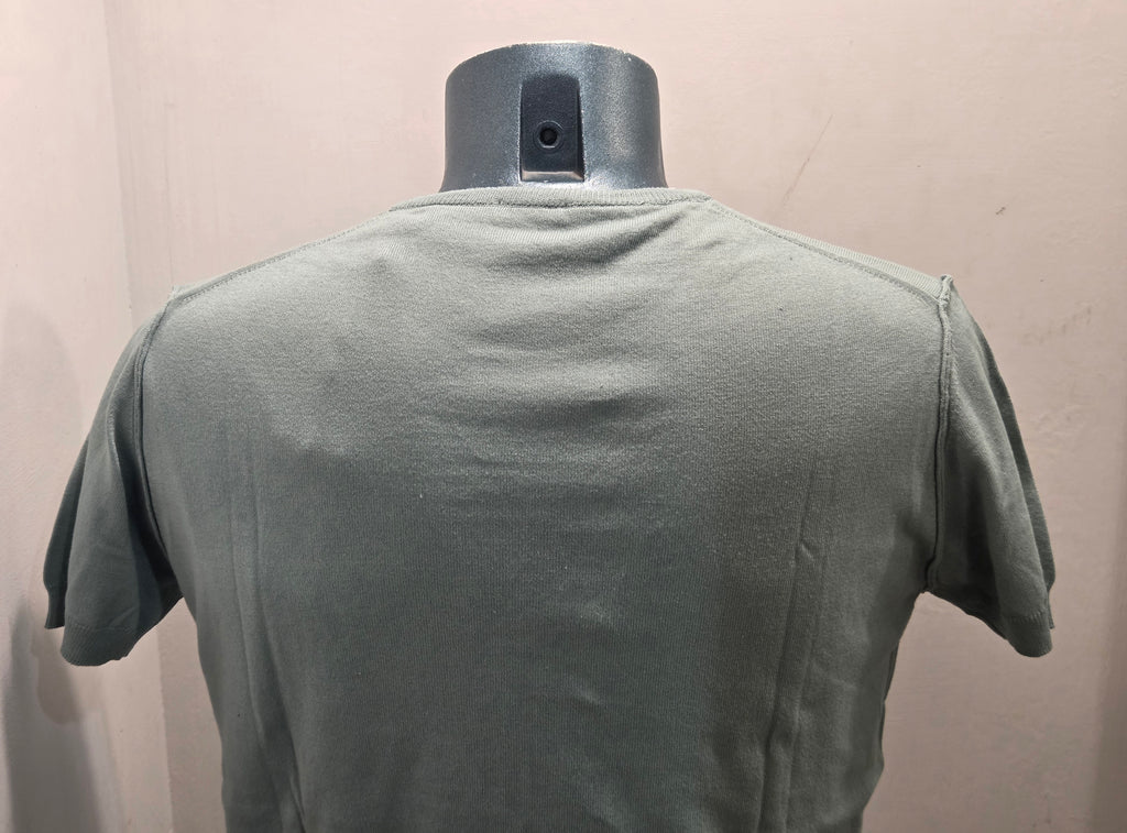 IN THE BOX MAGLIA FILO EMBROIDERY GARMENT DYED COLOR VERDE ACQUA