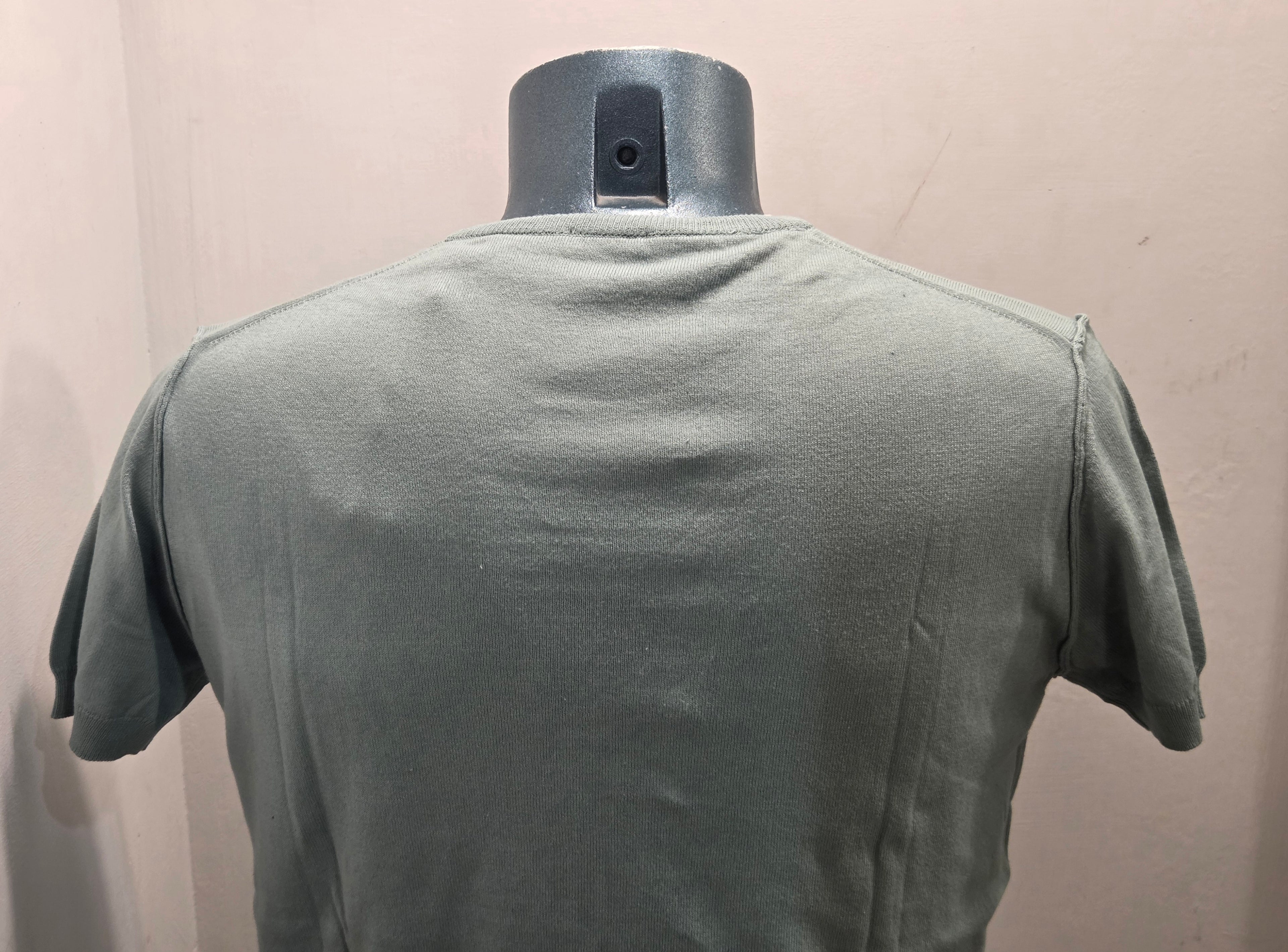 IN THE BOX MAGLIA FILO EMBROIDERY GARMENT DYED COLOR VERDE ACQUA