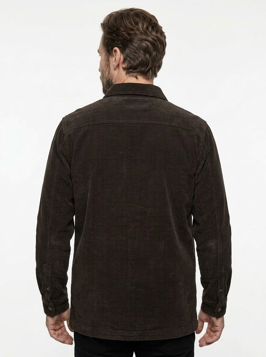 CAMICIA IN VELLUTO IN THE BOX COLOR MARRONE