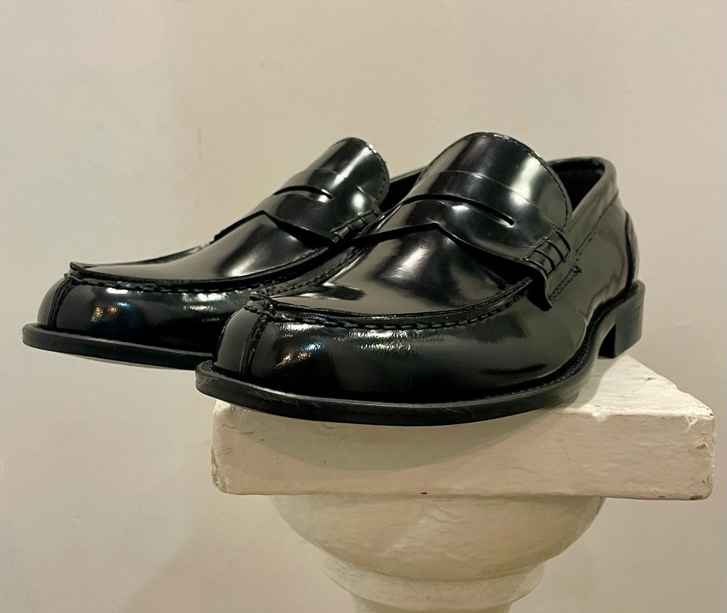 Ag Trend Mocassino Collegiale Penny Abrasivato Colore Nero SC 32