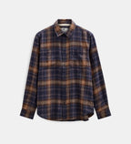 AKLEIF FLANNEL CHECK5 LS SHIRT ANERKJENDT COLOR ESTATE BLUE