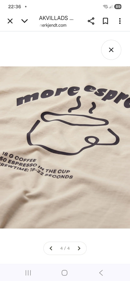 T-SHIRT ANERKJENDT ESPRESSO TOFU
