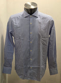 CAMICIA A RIGHE BIANCO AZZURRA GMF ART. 952207/05