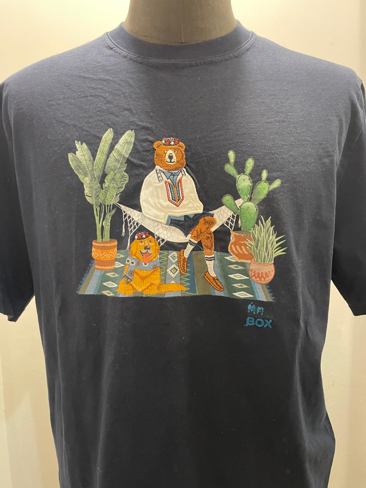 T SHIRT MR. BOX CACTUS COLOR BLU SS250002