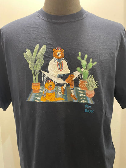 T SHIRT MR. BOX CACTUS COLOR BLU SS250002