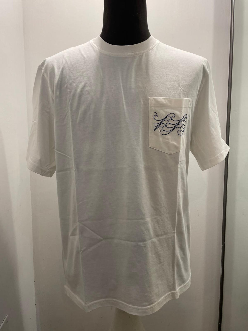 T SHIRT IN THE BOX POCKET WAVE COLOR PANNA SS250009