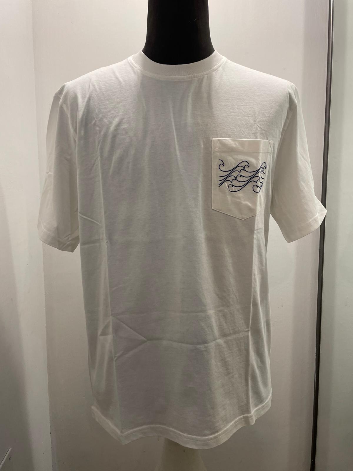 T SHIRT IN THE BOX POCKET WAVE COLOR PANNA SS250009