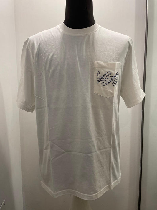 T SHIRT IN THE BOX POCKET WAVE COLOR PANNA SS250009
