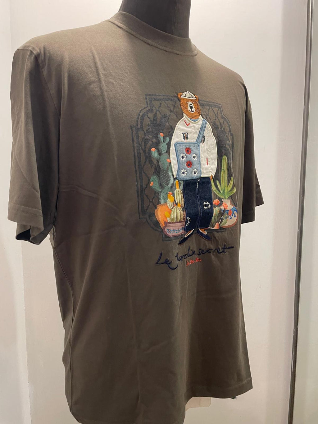 T SHIRT IN THE BOX MR. BOX JARDIN SECRET VERDE MILITARE SS250003