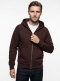 SEADOG FELPA SNAP CON ZIP E CAPPUCCIO COLOR BORDEAUX