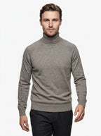 BRAMANTE MAGLIA COLLO ALTO REGULAR FIT COLOR BEIGE