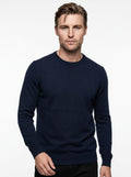 BRAMANTE MAGLIA GIROCOLLO REGULAR FIT COLOR BLU NAVY
