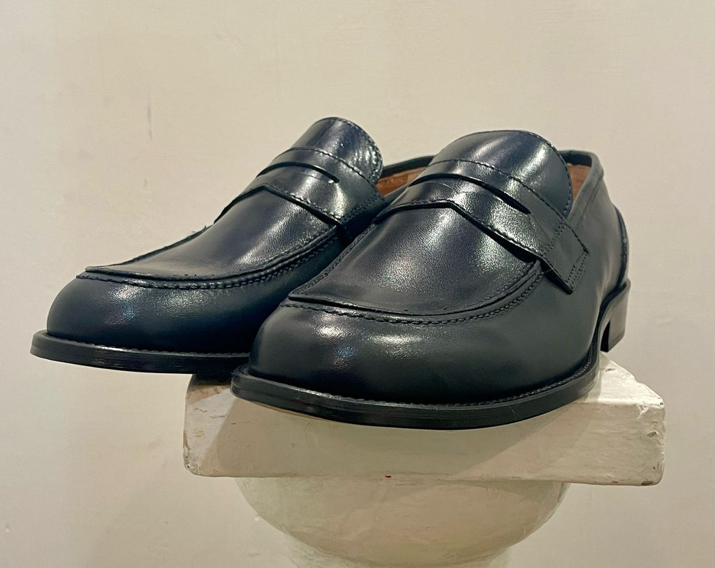 AG TREND Penny Mocassino Collegiale Penny Vitello Blu SH 68