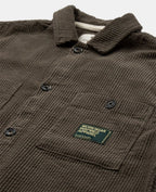 OVERSHIRT IN VELLUTO ANERKJENDT COLOR LICHEN GREEN