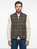 GILET FULL ZIP TARTAN IN THE BOX COLOR GRIGIO SCURO/MULTICOLOR