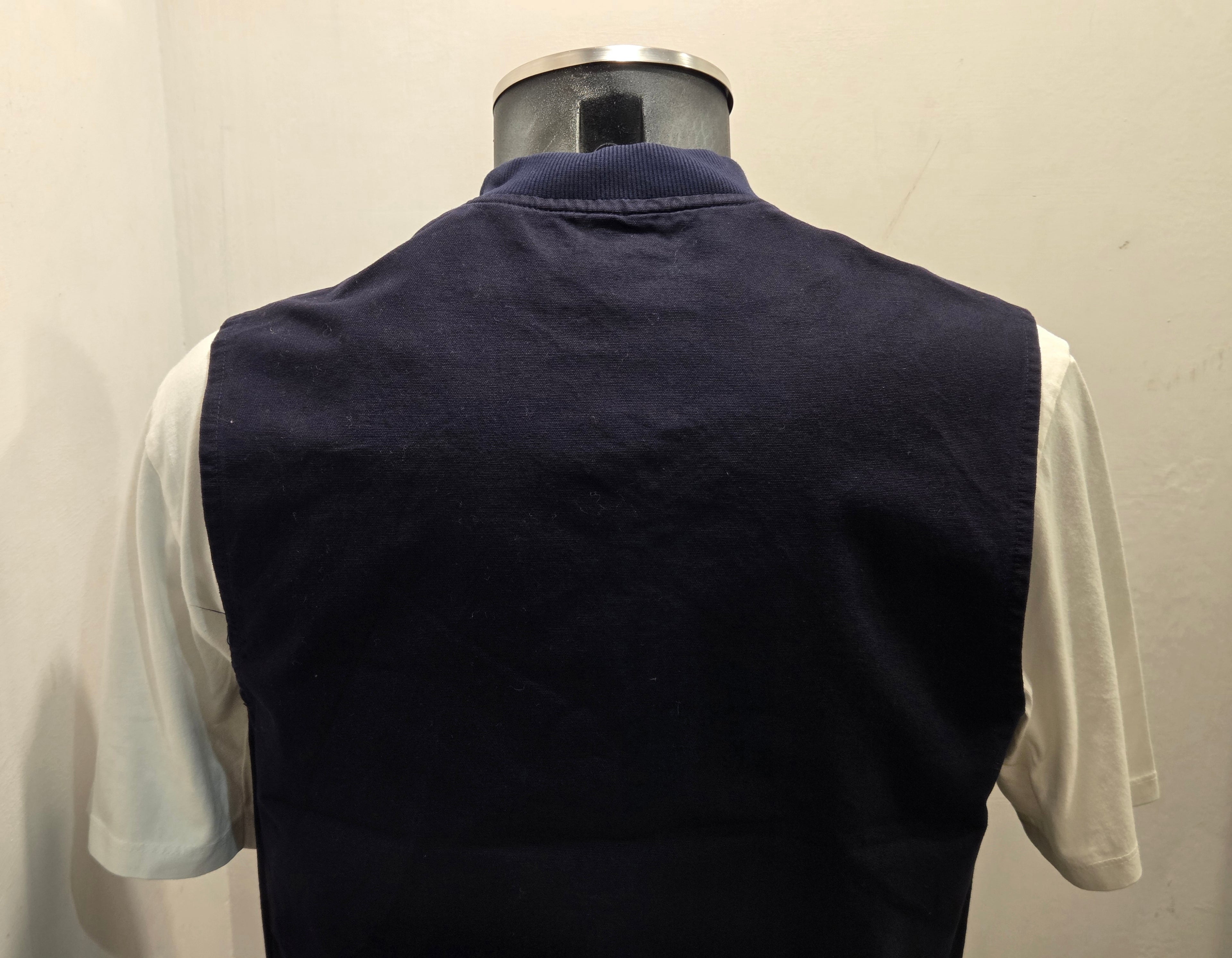 GILET SEADOG ZIP CANVAS COLOR BLU
