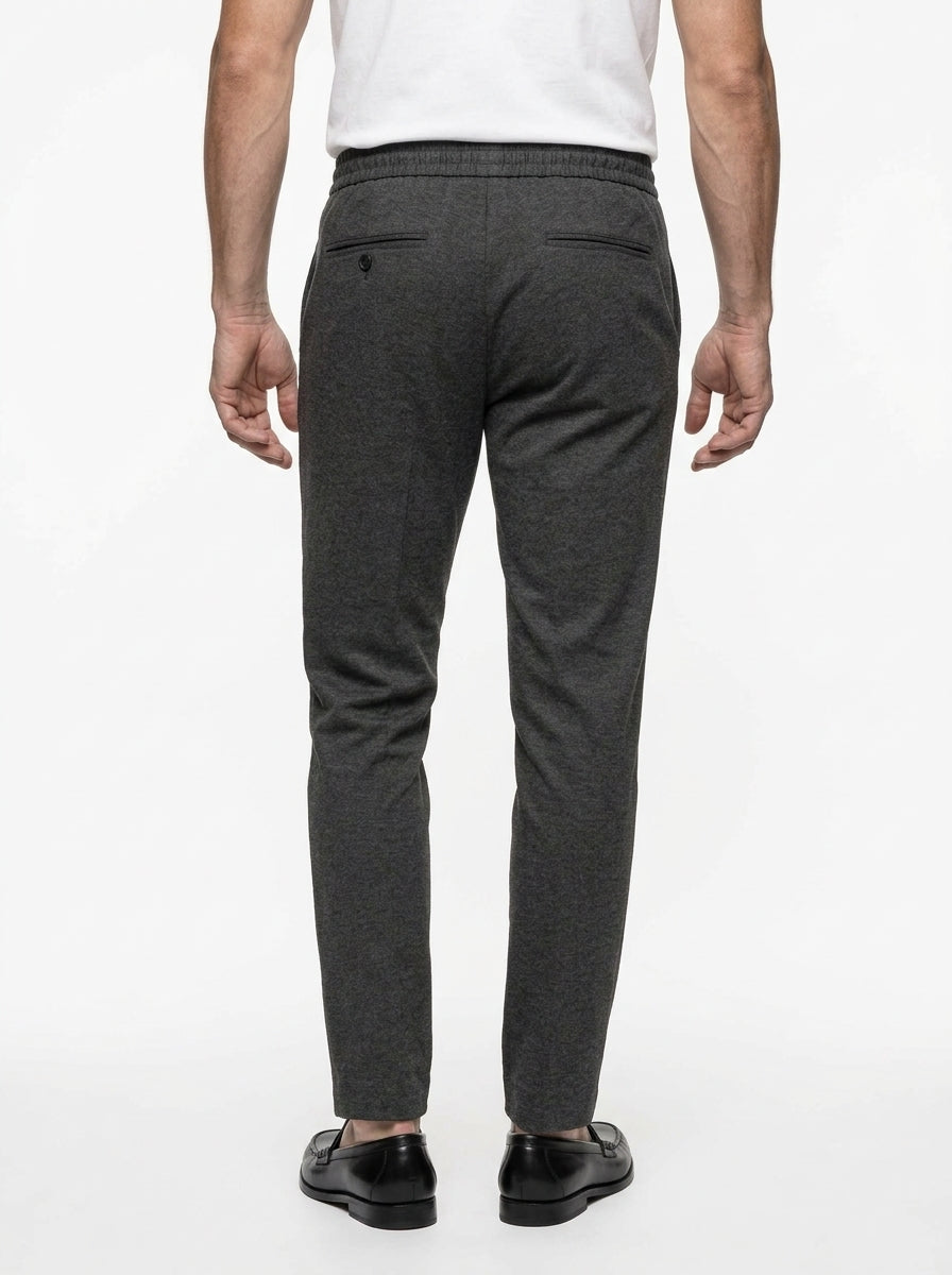 YAN SIMMON PANTALONE MODELLO LIFE COLORE ASFALTO IN PUNTO MILANO MADE IN ITALY