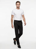 YAN SIMMON PANTALONE MODELLO LIFE COLOR VERDE BOSCO IN PUNTO MILANO MADE IN ITALY