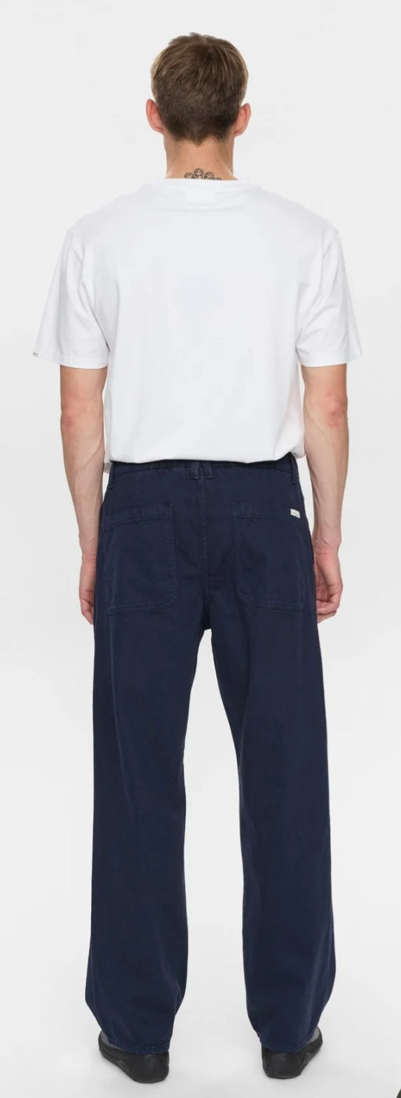 AKJONAS ELA TWILL PANTS ANERKJENDT COLOR SKY CAPTAIN