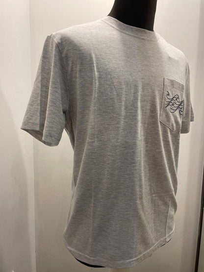 T SHIRT IN THE BOX POCKET WAVE COLOR GRIGIO SS25009