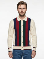 POLO APERTA MANICA LUNGA MODELLO FELIX COLOR BIANCO GALLIA KNIT PROJECT