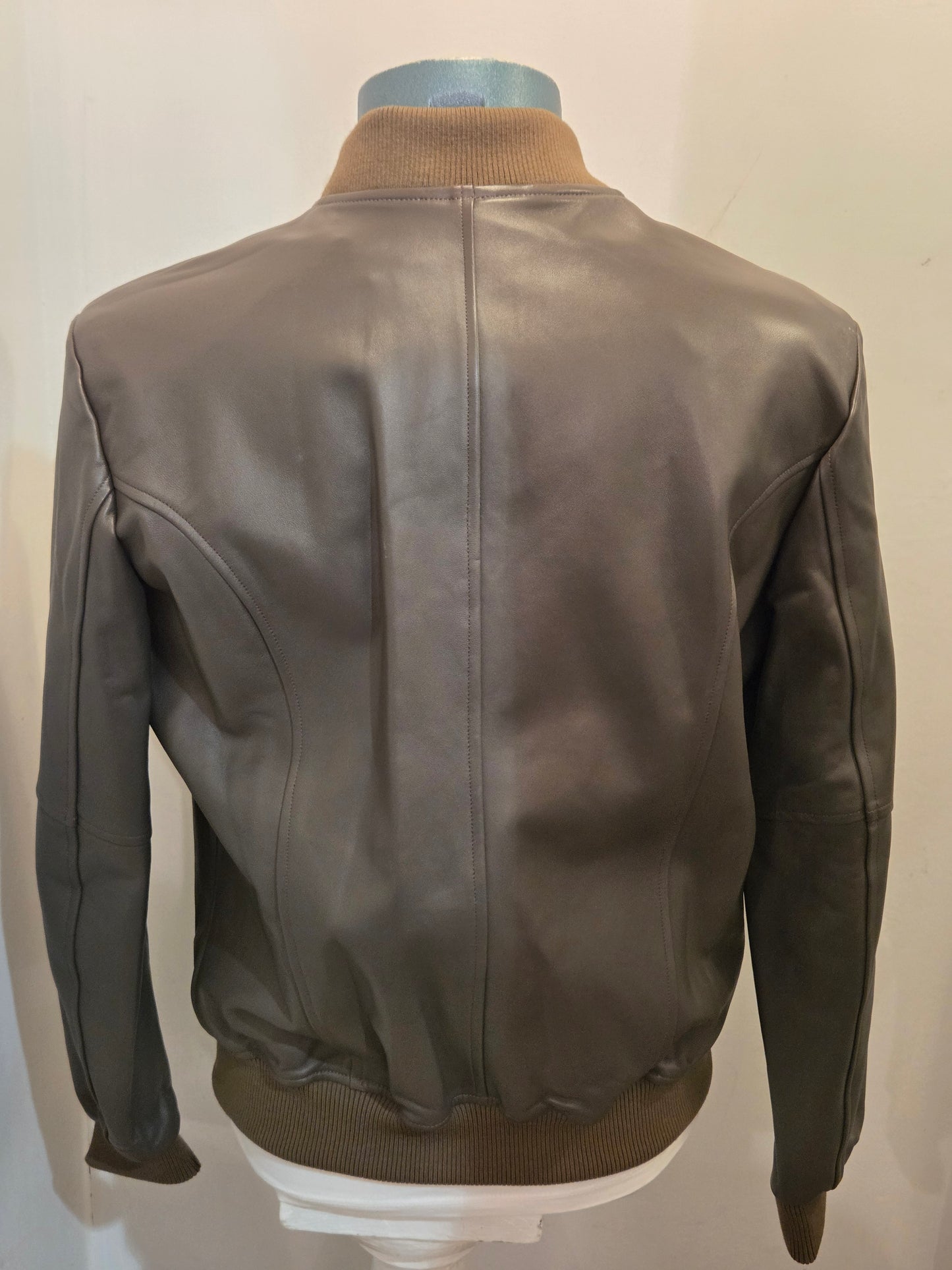 GIUBBINO IN PELLE BLUSOTTO HULK VERDE MILITARE