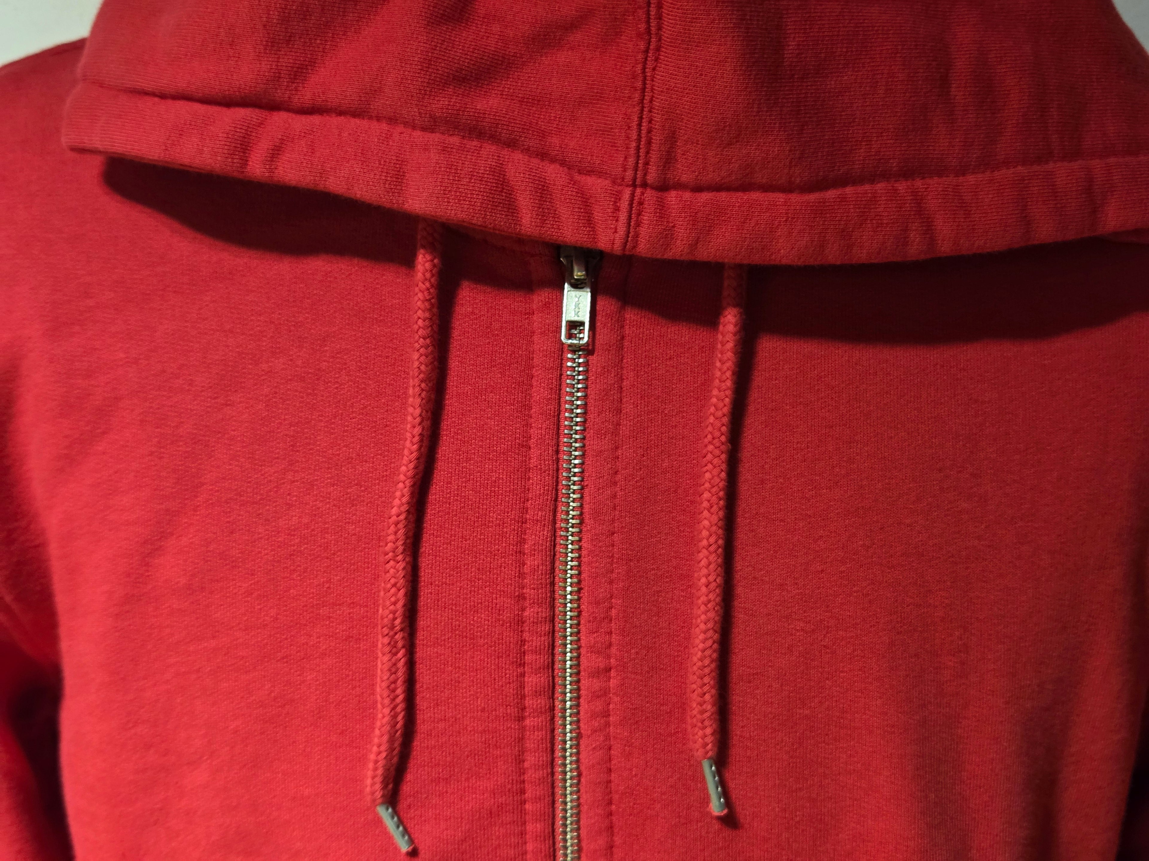 FELPA COLORFUL STANDARD Classic Organic Zip Hood Colore Scarlet Red